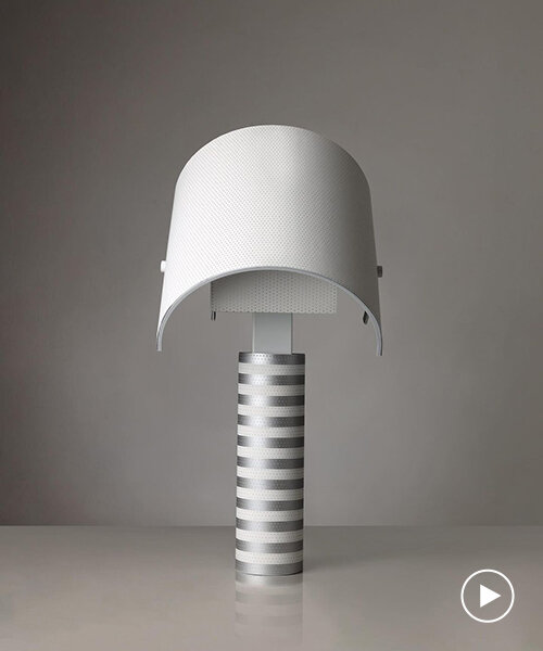 haneul kim recycles discarded movie theater screens into lamps and furniture pieces