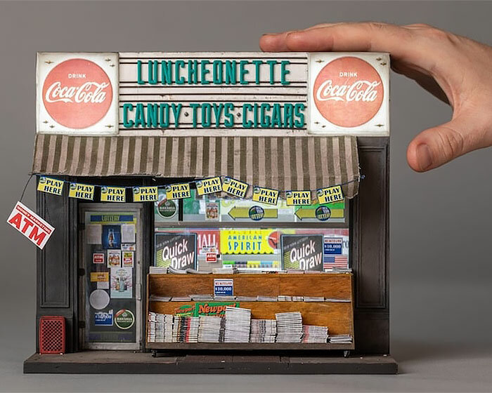 joshua smith's intricate miniature sculptures depict urban decay across the world