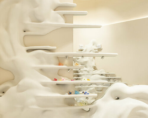 riyadh's presentedby store immerses you in digital waterfalls