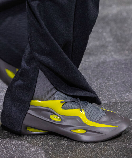 MAD’s ma yansong adorns fluid lines on FENDI’s peekaboo & sneakers for FW24 men's show