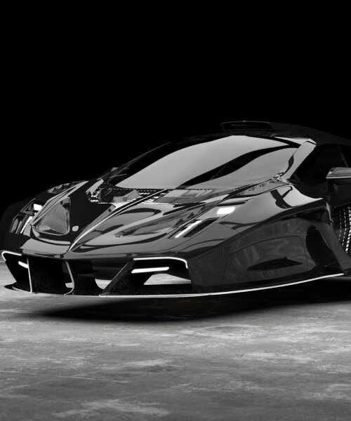 mansory's flying supercar 'empower' ditches wheels as it floats in the air when idle or parked