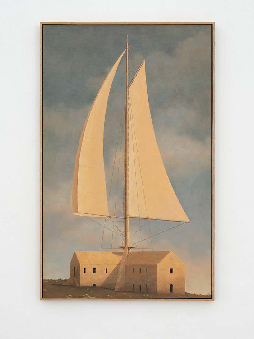 minoru nomata's floating fortress paintings evoke retro