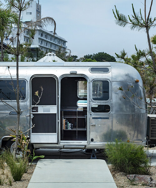 NOT A HOTEL explores mobile living inside these revamped airstream trailers by DDAA