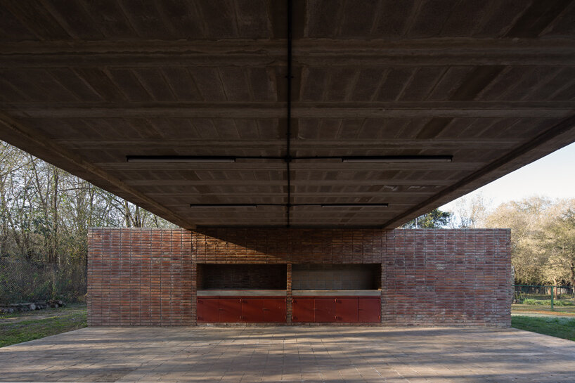 brick-walled communal space embraces argentinian barbecue ritual