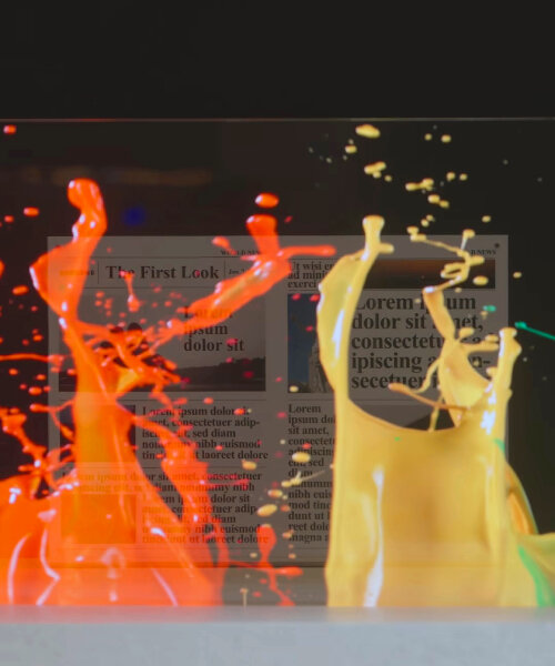 from LG to samsung, transparent LED displays that project films on glass shake up CES 2024