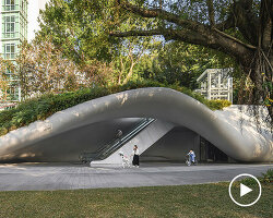 REFORM's undulating roof doubles as pedestrian passage at shenzhen people's park