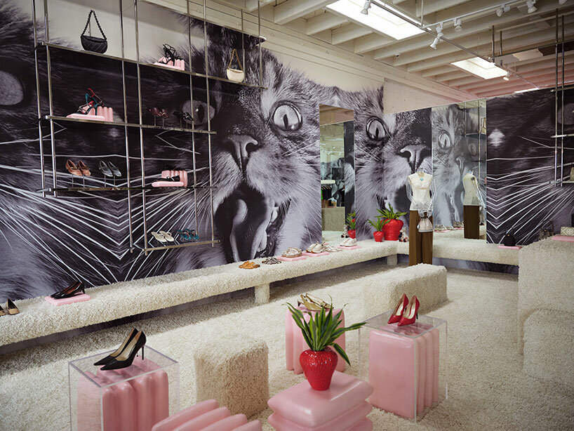 tory burch and humberto leon unveil new LA concept store with cat-inspired interior