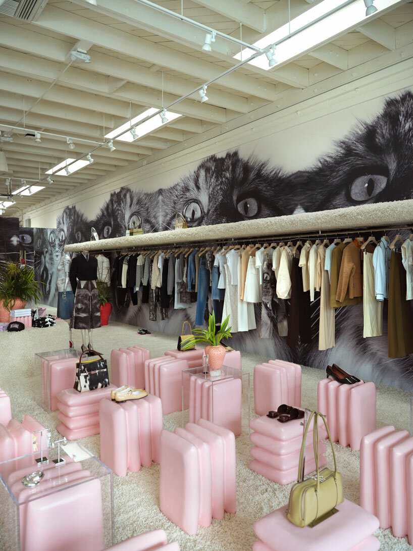 tory burch and humberto leon unveil new LA concept store with cat-inspired interior