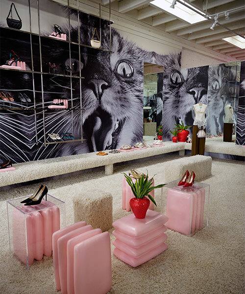 tory burch and humberto leon unveil new LA concept store with cat-inspired interior