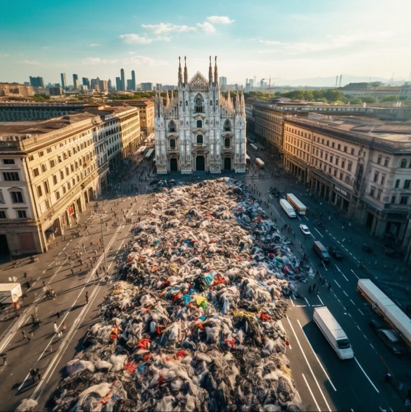 ilaria marzano unravels the textile waste paradox through fabric maps and AI dystopia