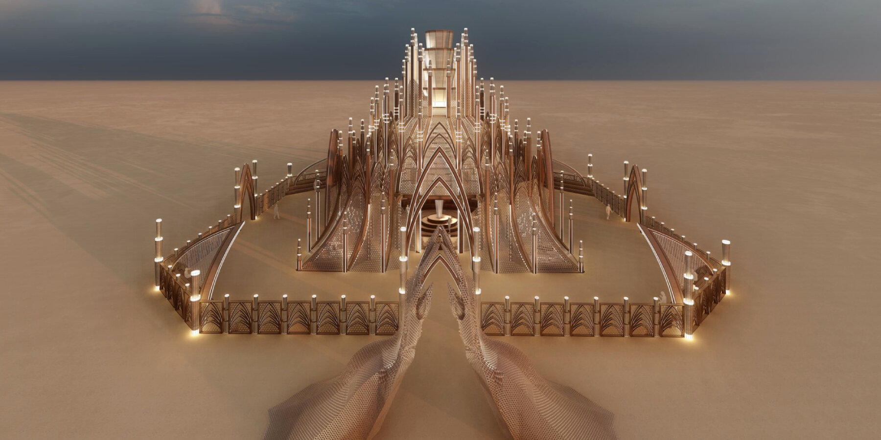 burning man welcomes 2024 temple inspired by neo-gothic, art deco and ...