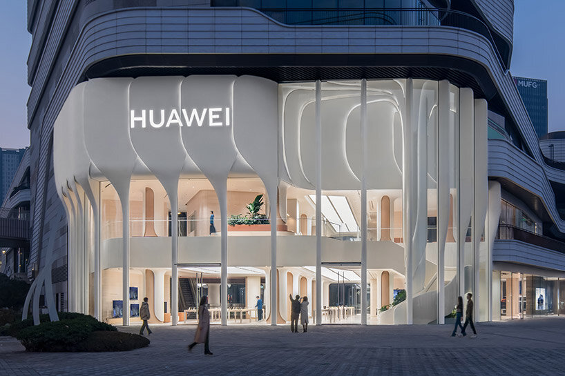 unstudio phare de Huawei à Shanghai