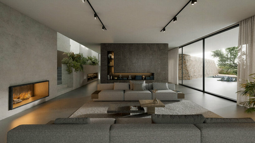 villa V by aristides dallas emerges like tectonic plates from corfu's rocky landscape