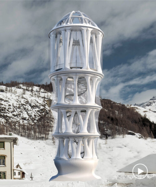 tallest 3D printed tower in the world to open in swiss alps as concert and exhibition venue
