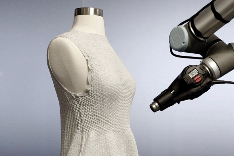 MIT's 4D knit dress and robot arm make custom clothing