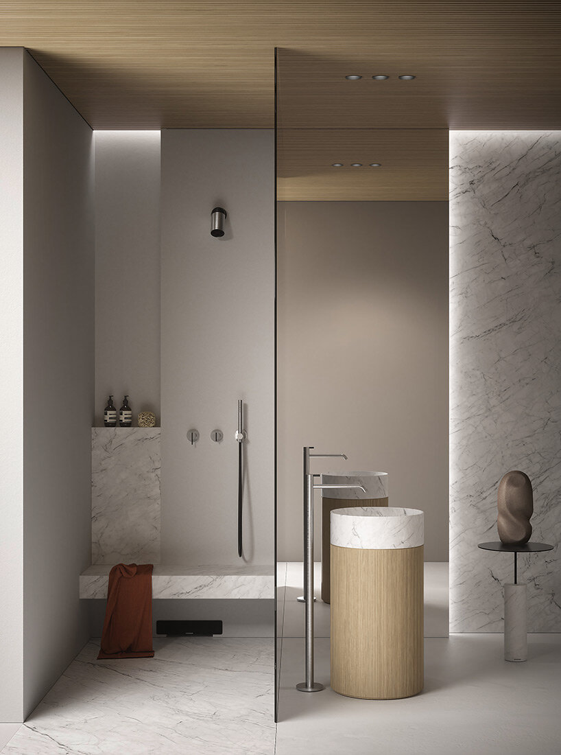 antoniolupi explores marble's timelessness with endless combinations in the bathroom