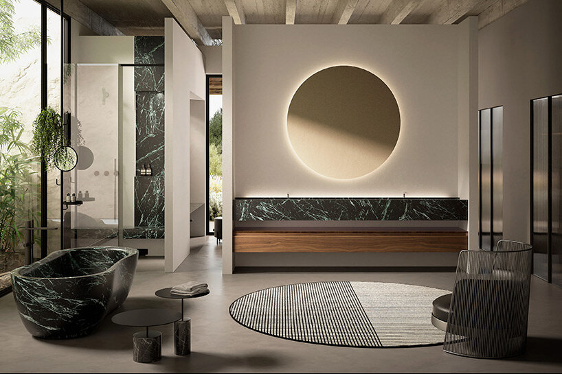 antoniolupi explores marble's timelessness with endless combinations in the bathroom