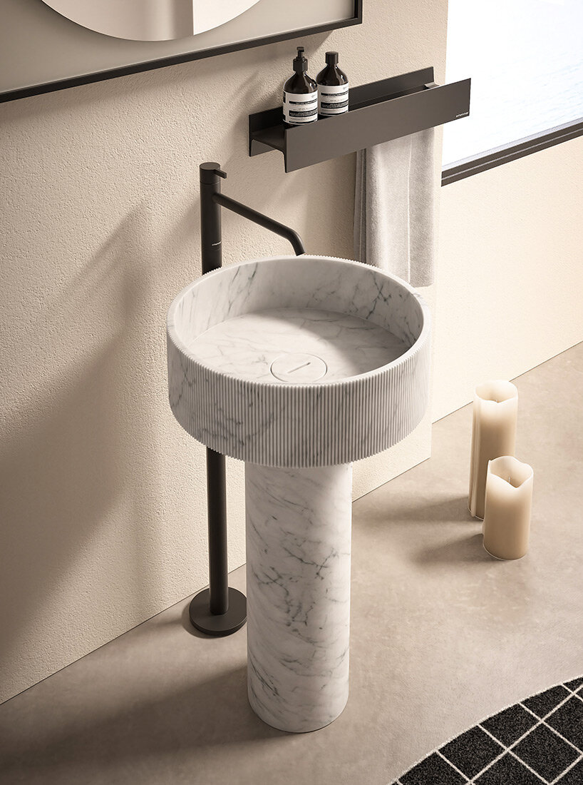antoniolupi explores marble's timelessness with endless combinations in the bathroom