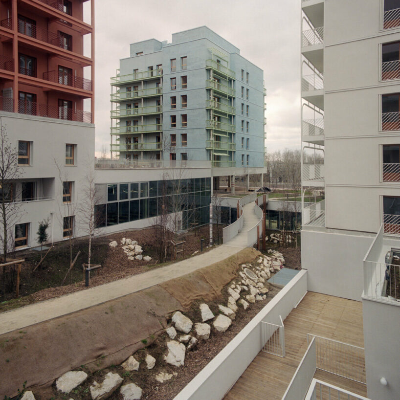 pastel colors clothe athletes' village for paris olympic games 2024