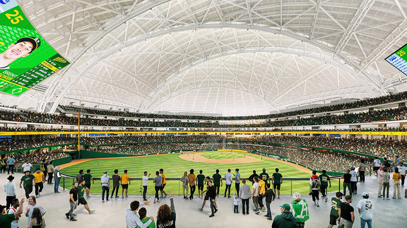 Bjarke Ingels Group membentuk Ballpark Las Vegas dengan Struktur Shell Patung