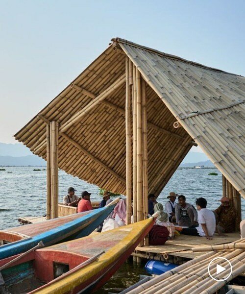 holcim foundation and rumama re-adapt bamboo buoyant architecture in indonesia