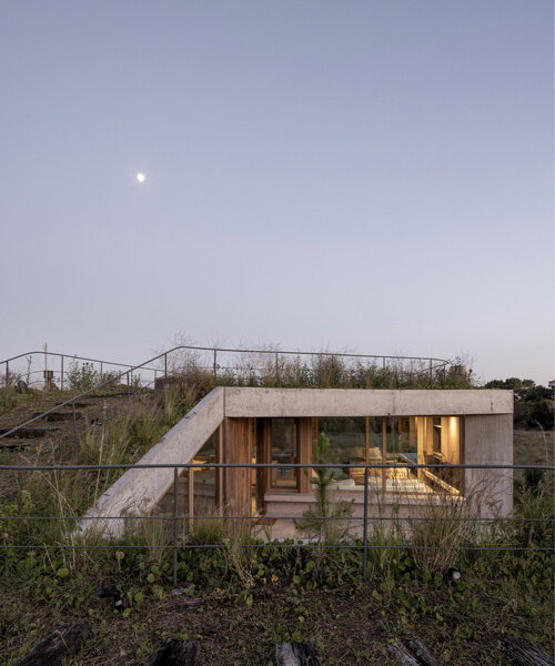 ZIM arquitextura's grass-topped arena house adapts to the dunes of coastal argentina