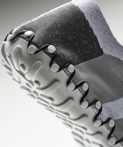 disassembly lab’s 3D knitted recyclable sneakers can be taken apart for repair and restoration