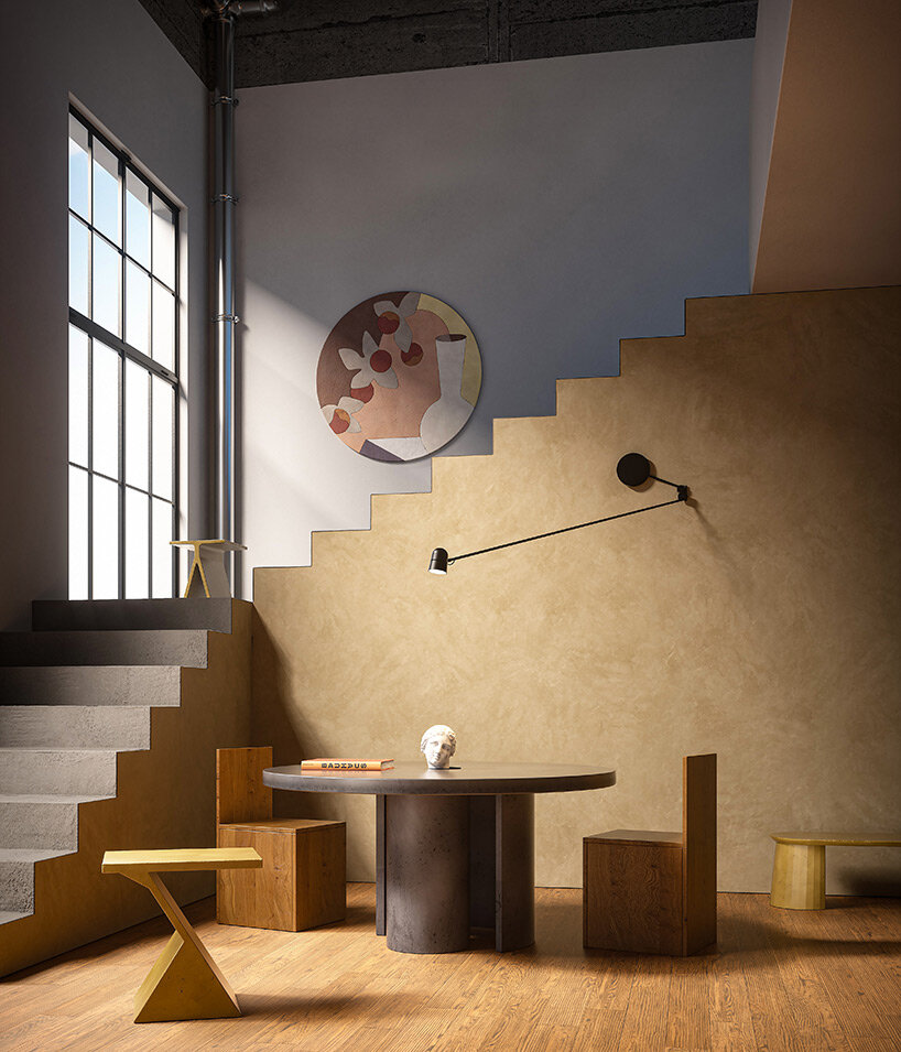 forma&cemento's handcrafted concrete furniture pour colorful charm indoors & out