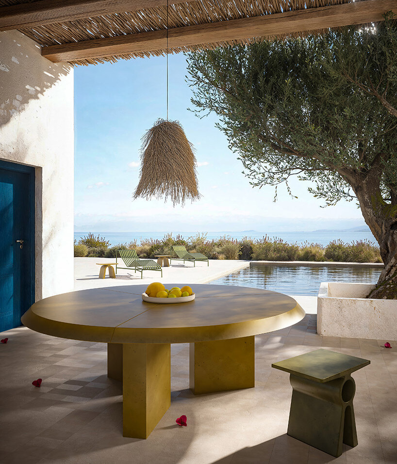 forma&cemento's handcrafted concrete furniture pour colorful charm indoors & out