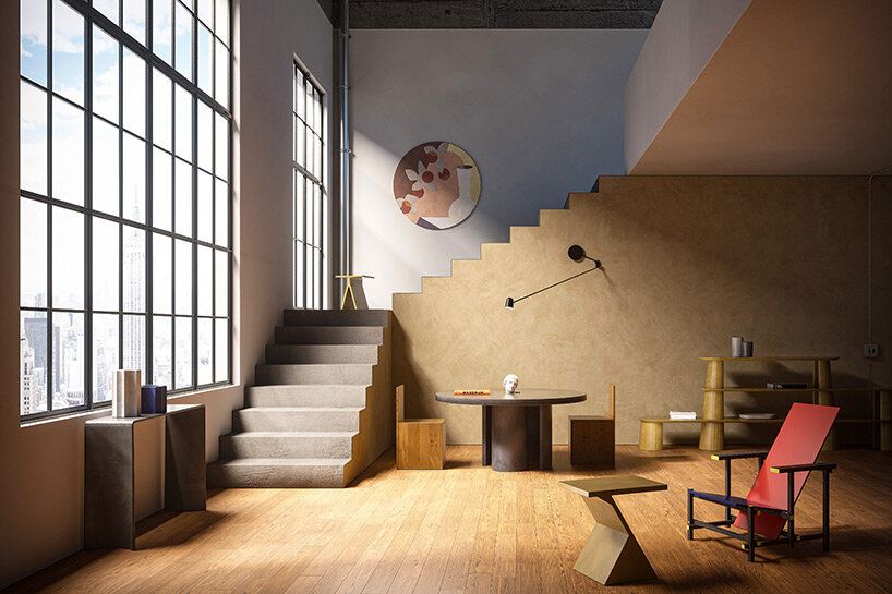 forma&cemento's handcrafted concrete furniture pour colorful charm indoors & out