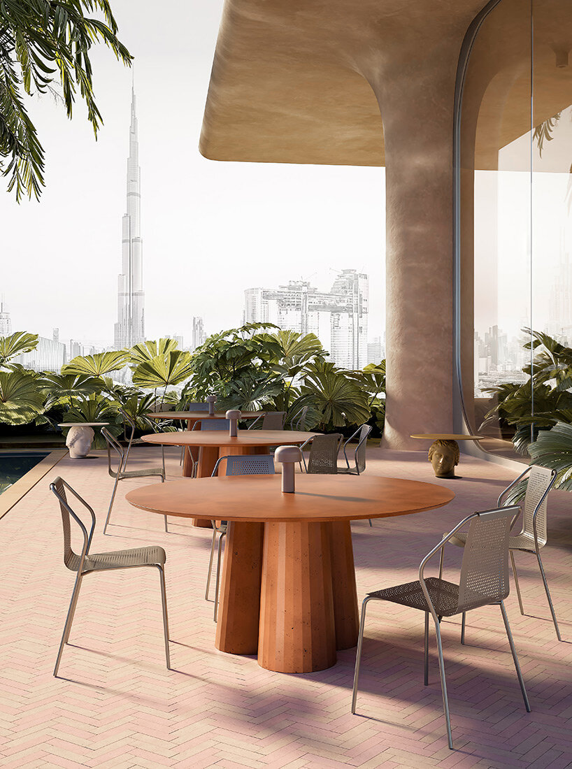 forma&cemento's handcrafted concrete furniture pour colorful charm indoors & out