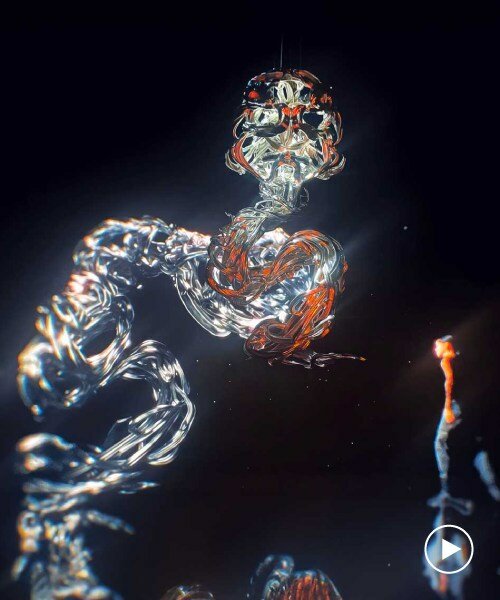 sougwen chung's 3D avatar conjures serpentine sculptures in virtual reality in GENESIS