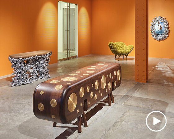 campana brothers: the armchair of thousand eyes for FENDI