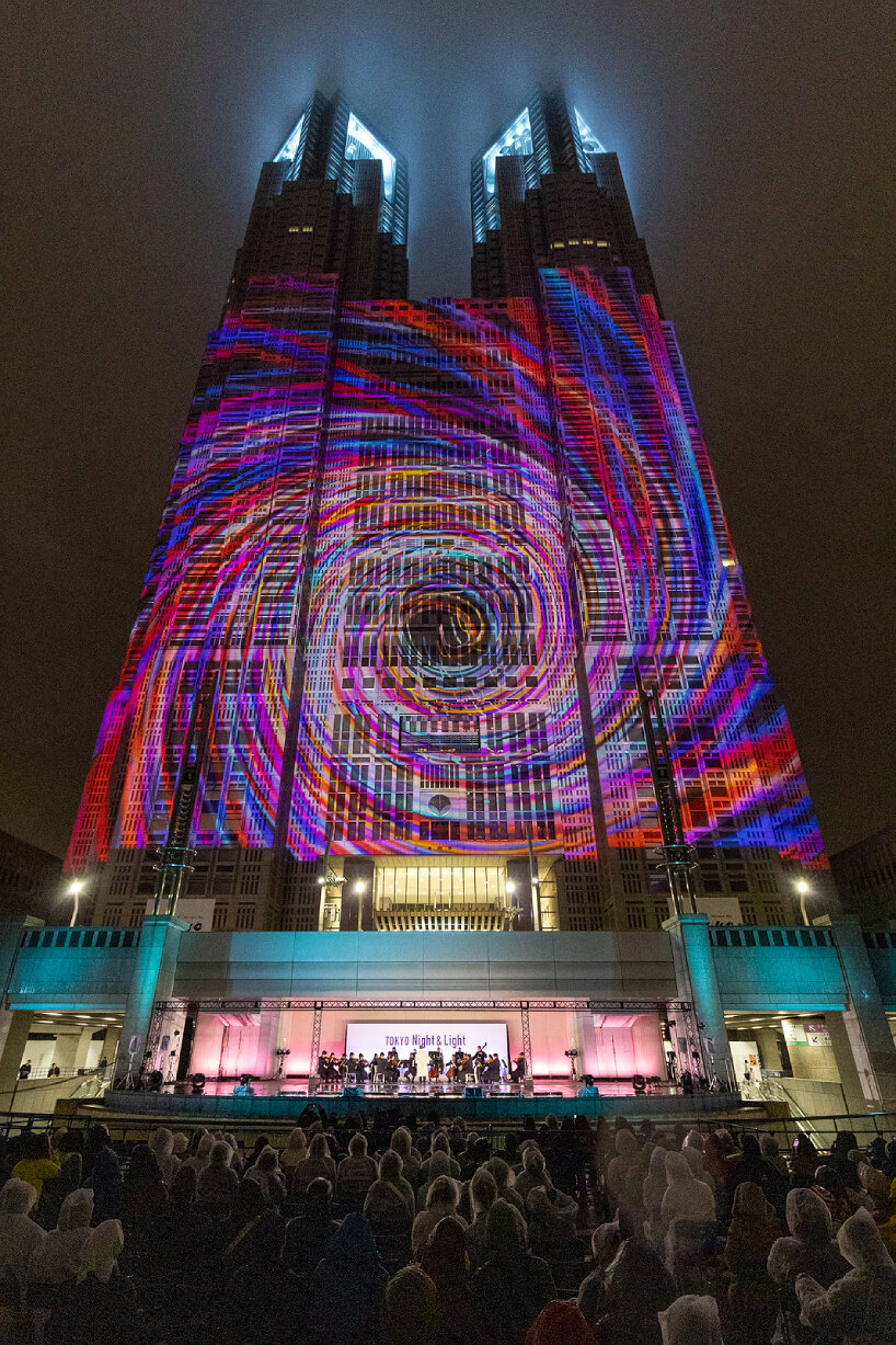 world's largest projection mapping display by panasonic lights up