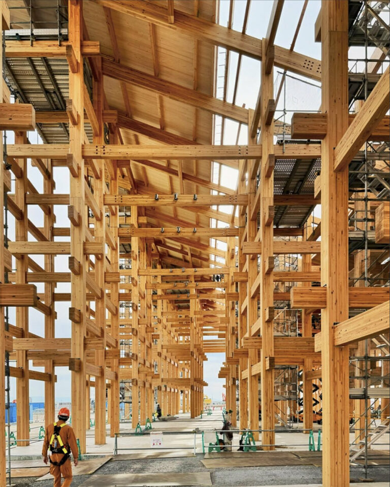 sou fujimoto shares progress of timber ring roof for expo 2025 osaka