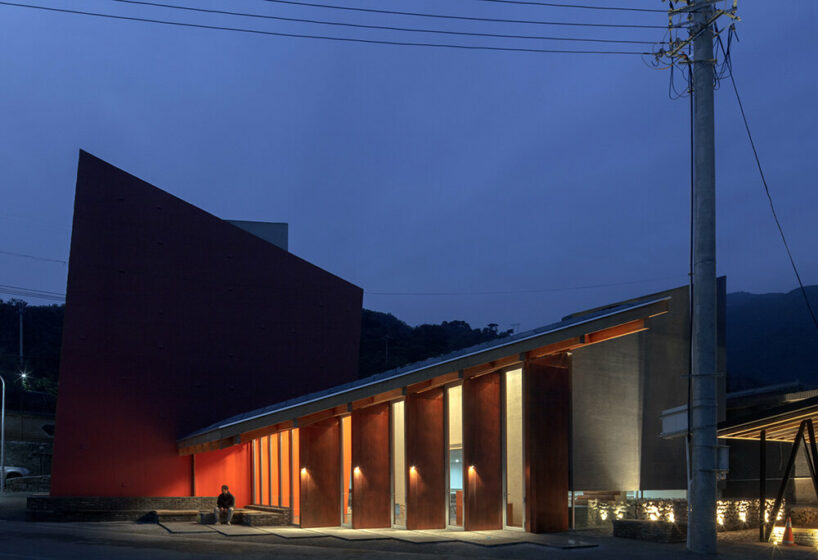 WAAAM museum's glazed yellow facade enlivens the beigou village in china