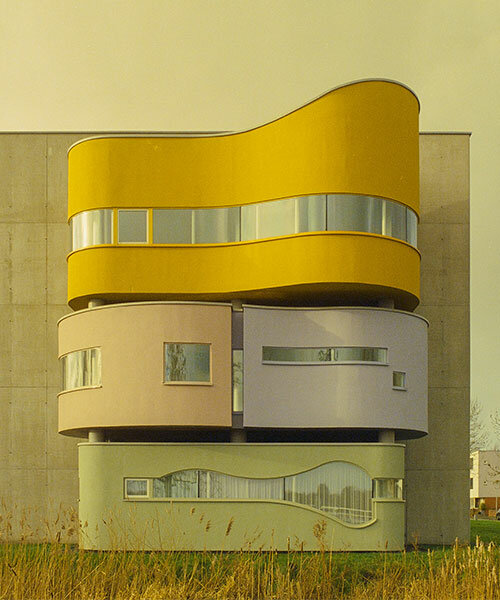 vibrant postmodernism: david altrath's lens on wall house no. 2 in the netherlands