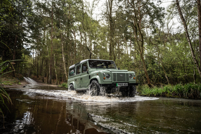 bedeo’s retrofit kit turns classic cars like defender into electric vehicles with in-wheel motors