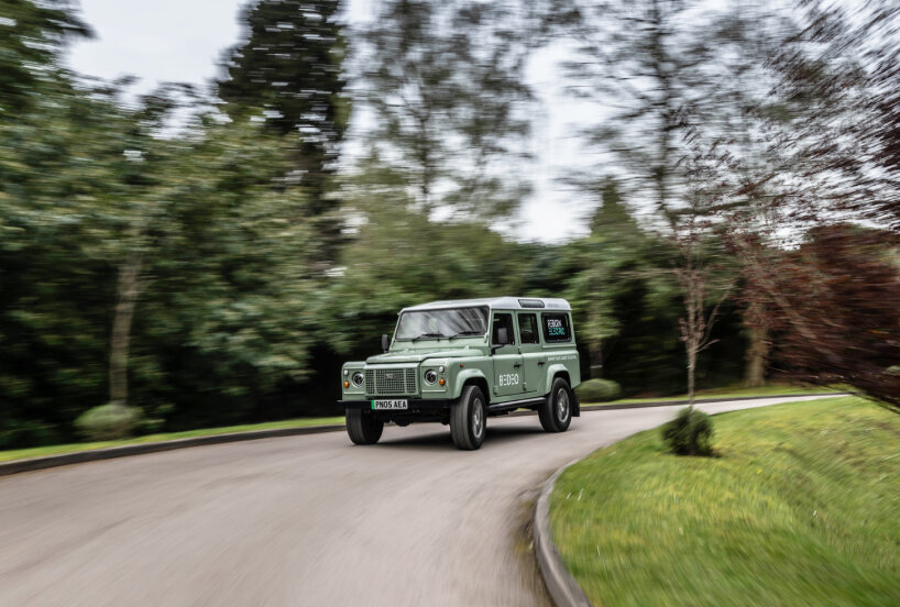 bedeo’s retrofit kit turns classic cars like defender into electric vehicles with in-wheel motors