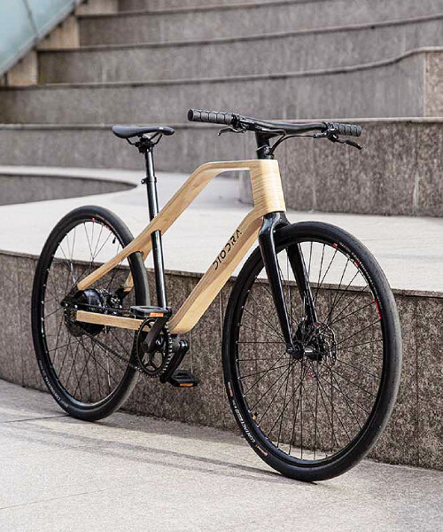 world’s lightest bamboo e-bikes by diodra have auto-shifting gears for bump-free rides
