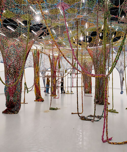 ernesto neto weaves one of his largest installations yet for expansive MAAT show