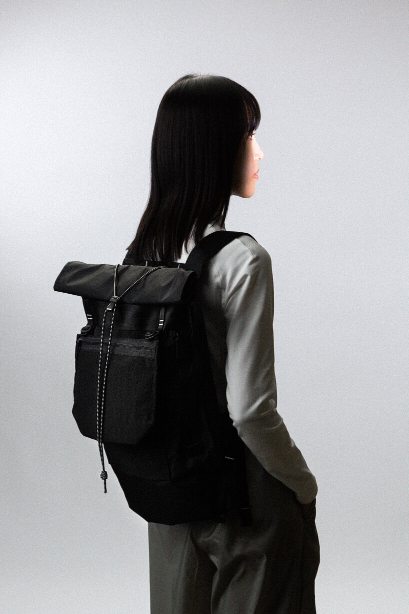circular and recyclable FREITAG backpack is made of only one material, from fabric to straps