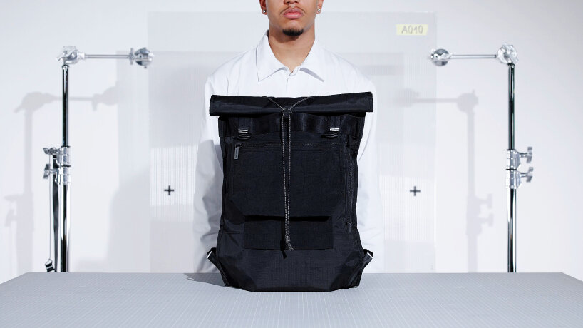 circular and recyclable FREITAG backpack is made of only one material, from fabric to straps