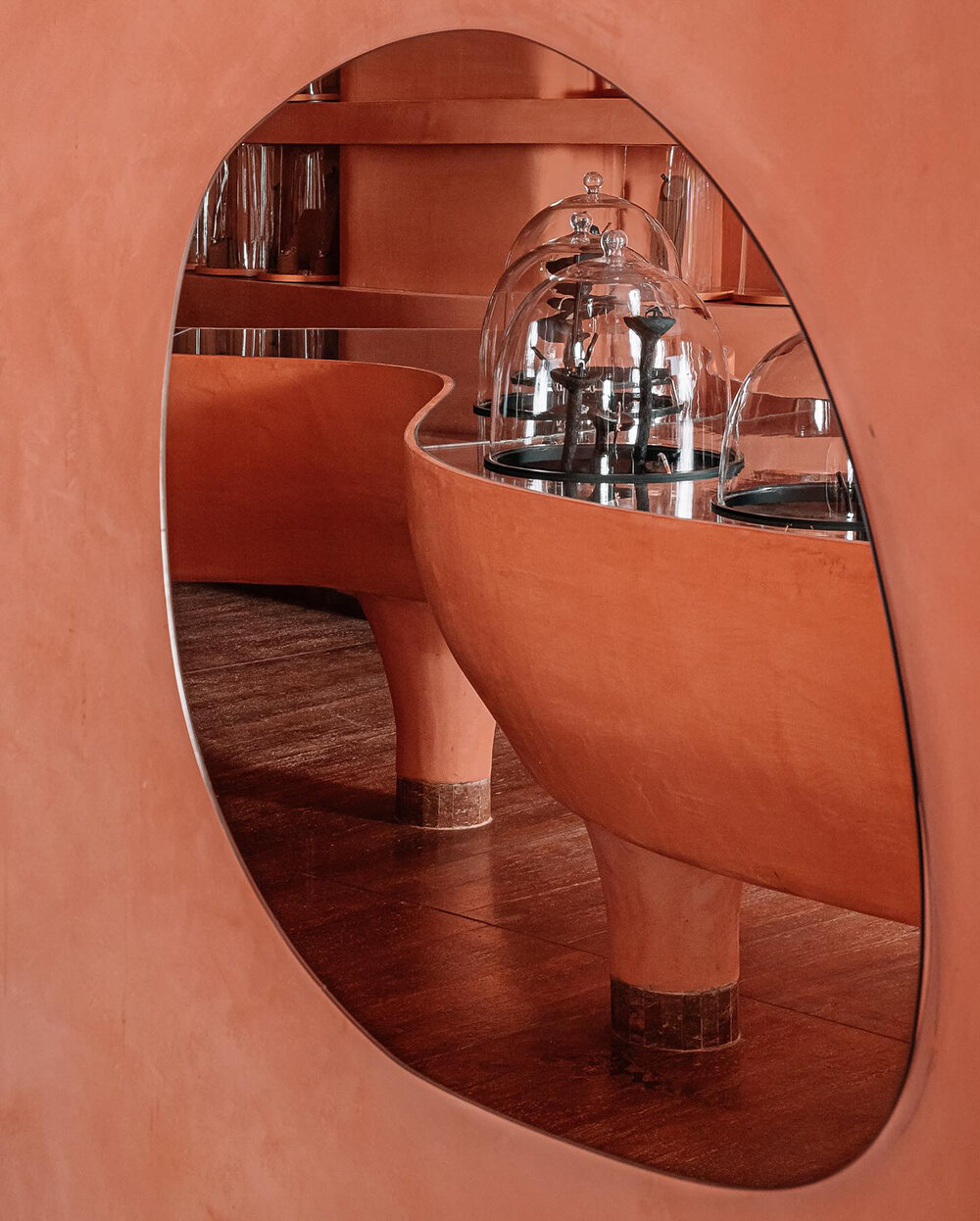 museLAB's jewelry store in ahmedabad recalls a voluptuous terracotta landscape