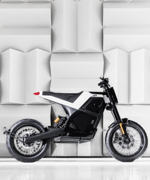 gearless electric motorcycle DAB 1α has recyclable battery & buttons inspired by retro games