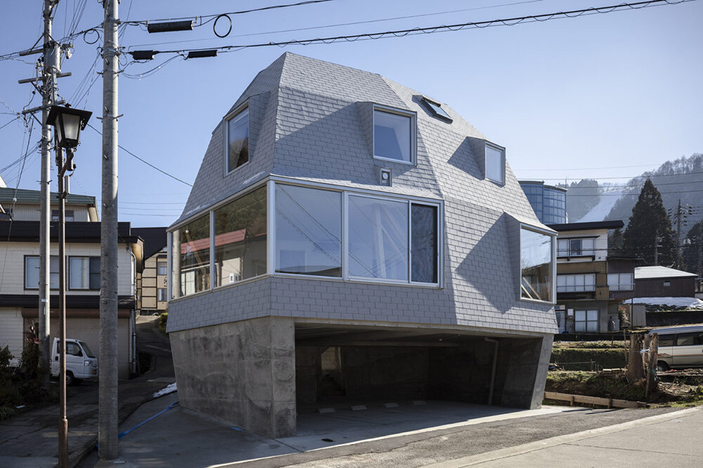 furuya design tucks its egg-shaped gondola house in the highlands of nagano