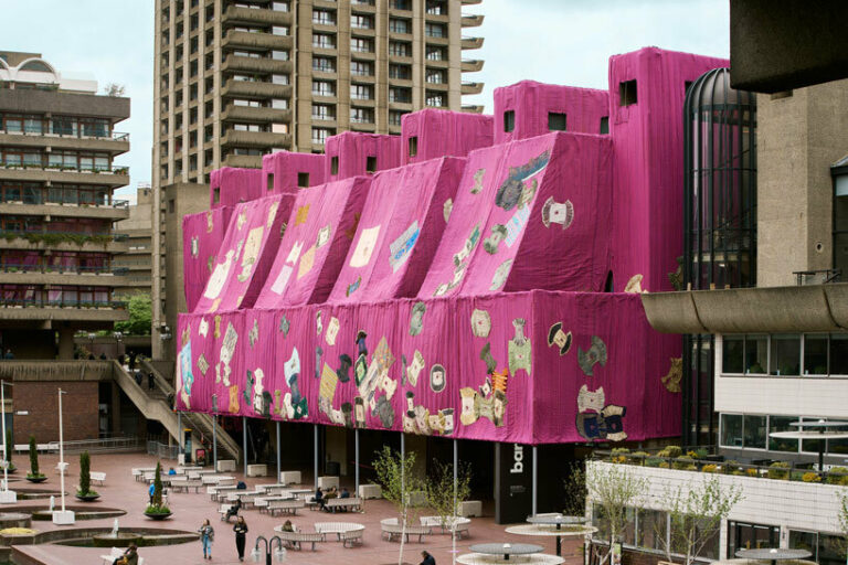 ibrahim mahama's purple hibiscus installation blankets the barbican in ...