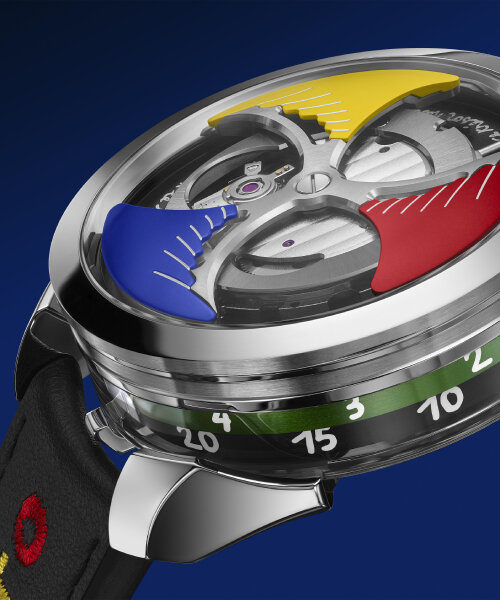jean-charles de castelbajac writes the hours and minutes by hand around new M.A.D.1 watch