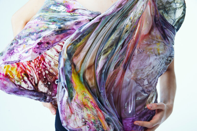 kim mesches color-changing resin tops dresses heat-activated technology