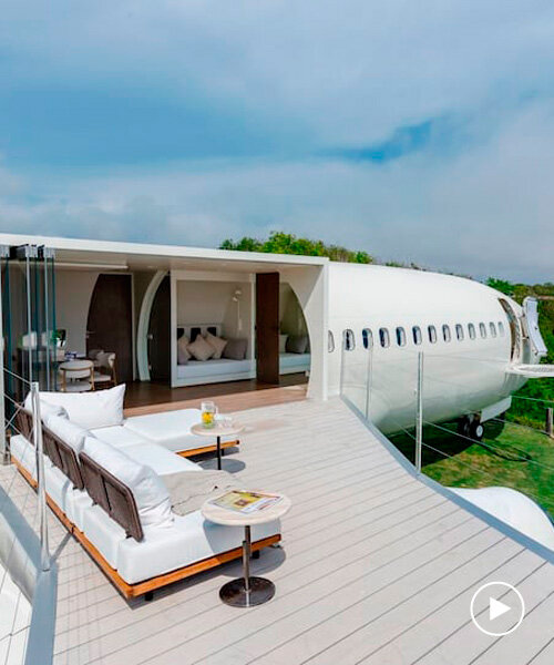geometrium studio introduces luxury villa within private jet standing atop bali's cliff